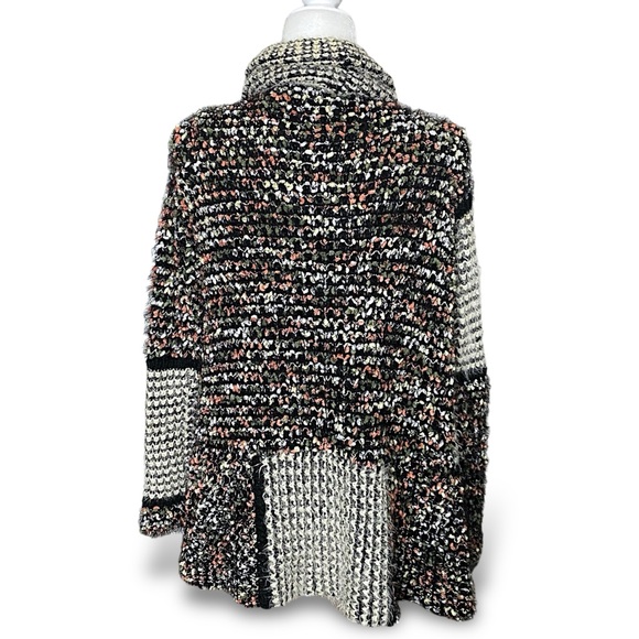 Anthropologie La Fee Verte Boho Eyelash Open Cardigan Shawl Sweater - Picture 10 of 13